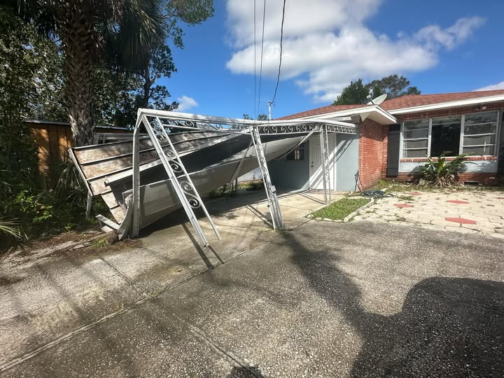 Carport damage