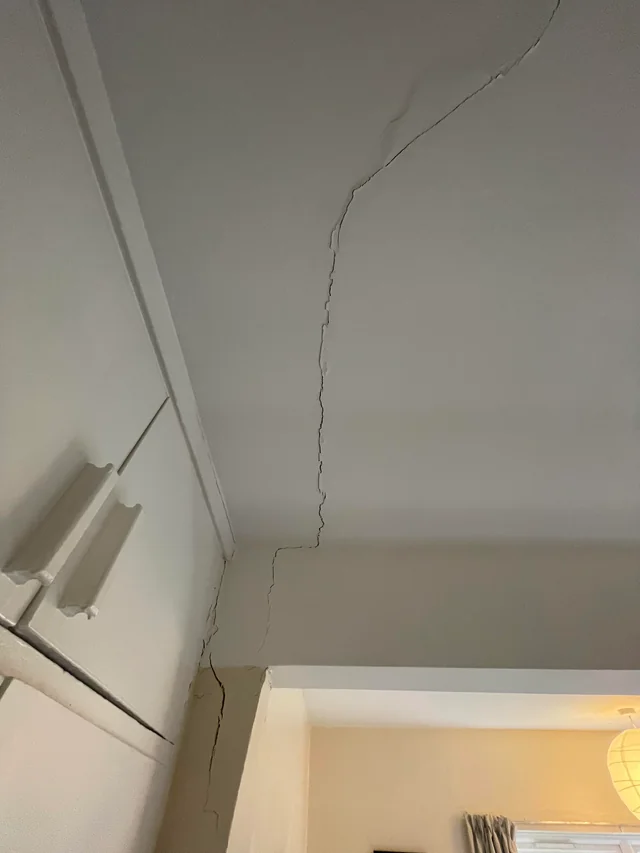 Ceiling cracking