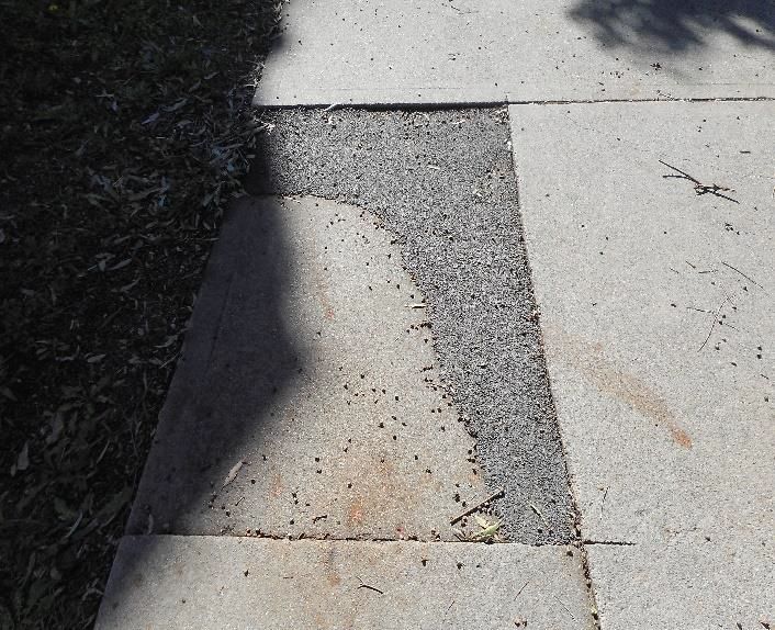 Footpath asphalt patch Blacktown